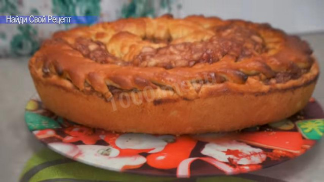 Пиріг 35-Хвилинка з яблуками і варенням рецепт з фото покроково і відео 