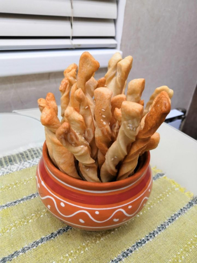 Хлібні борошняні палички на воді рецепт з фото покроково 