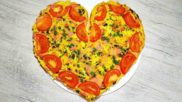 Романтична піца за 30 хвилин рецепт з фото покроково і відео 