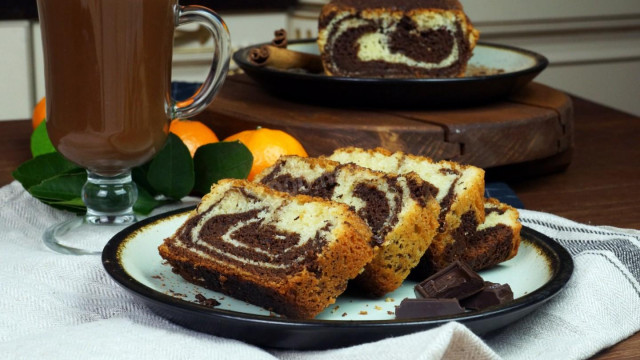 Мармуровий кекс з гарячим шоколадом рецепт з фото покроково і відео 