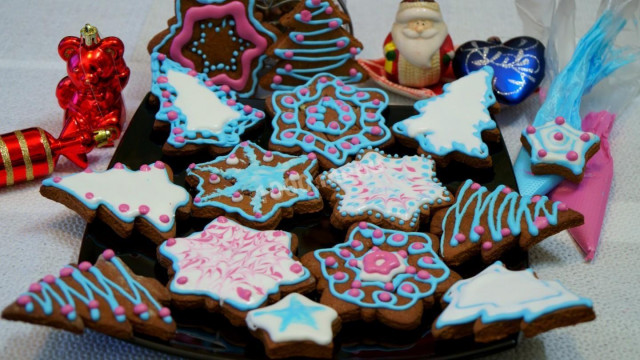 Новорічне печиво з дивовижною глазур'ю рецепт з фото покроково і відео 