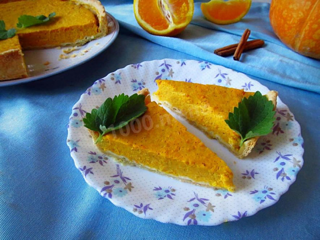 Гарбузово апельсиновий тарт рецепт з фото покроково 