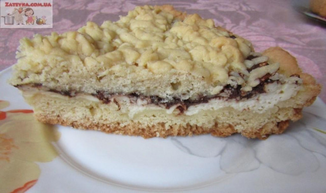 Тертий пиріг з сиром і шоколадом рецепт з фото і відео 