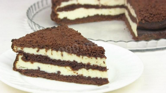 Шоколадний пиріг Торф'яної з сиром рецепт з фото покроково 