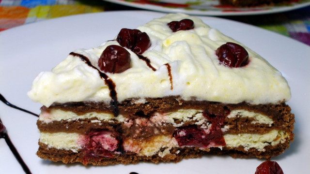 Сирний торт з вишнею рецепт з фото покроково і відео 