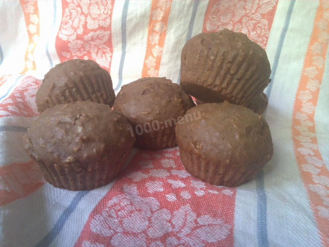 Шоколадні маффіни з кокосом рецепт з фото покроково 