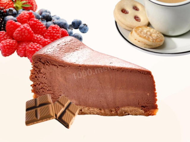 Шоколадний торт з печива і сиру з випічкою рецепт з фото 