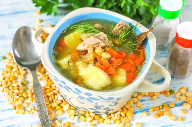 Гороховий суп з яловичиною рецепт з фото покроково і відео 
