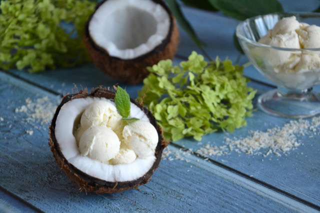 Домашнє морозиво з кокосового молока рецепт з фото покроково і відео 