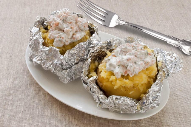 Крихта картопля з лососем рецепт з фото 