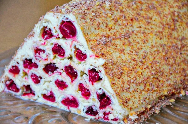 Торт Монастирська хата з черешнею рецепт з фото 