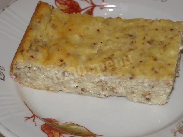Пудинг сирний з волоськими горіхами рецепт з фото покроково 
