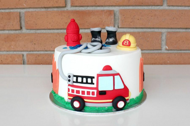 Торт пожежна машина рецепт з фото 