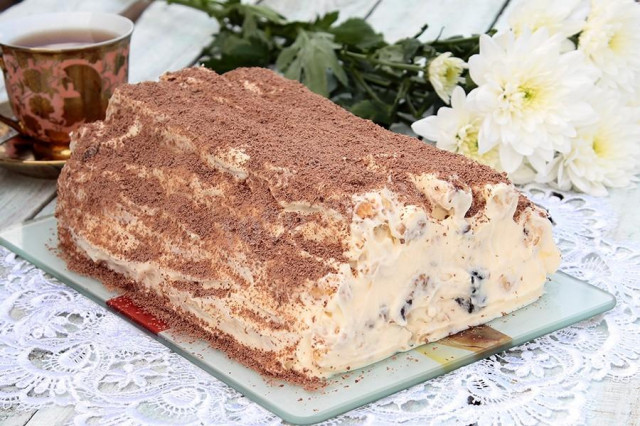 Торт Монастирська хата зі сметанним кремом рецепт з фото 