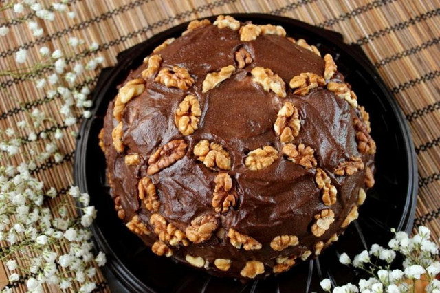 Торт Черепаха шоколадний рецепт з фото 