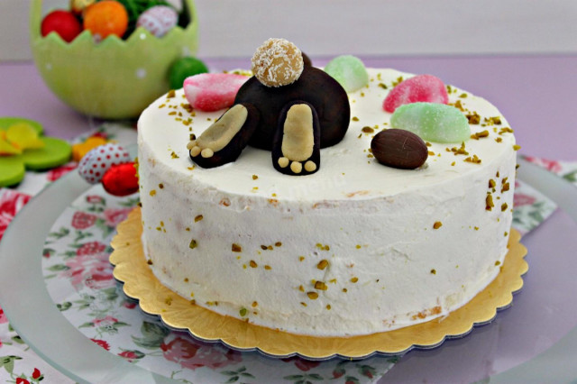 Торт Великодній заєць рецепт з фото покроково 