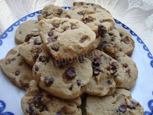 Шоколадне печиво з борошна амаранту з коричневим цукром рецепт з фото 