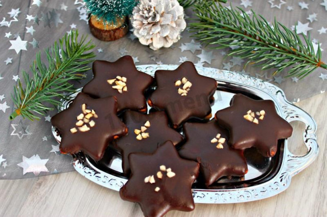 Пісочне печиво в шоколаді на Новий рік рецепт з фото покроково 