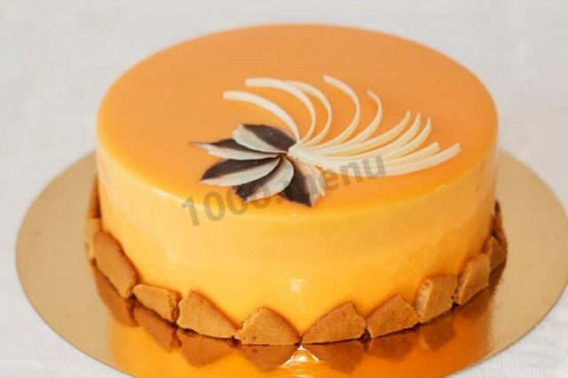 Мусовий торт із дзеркальною глазур'ю медовий рецепт з фото покроково і відео 