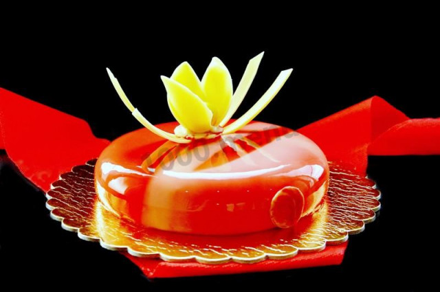 Торт Червоний оксамит з дзеркальною глазур'ю рецепт з фото покроково 