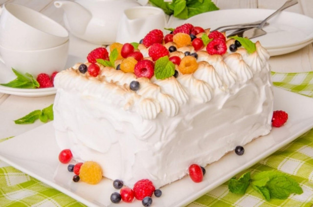 Торт морозиво Аляска рецепт з фото покроково 