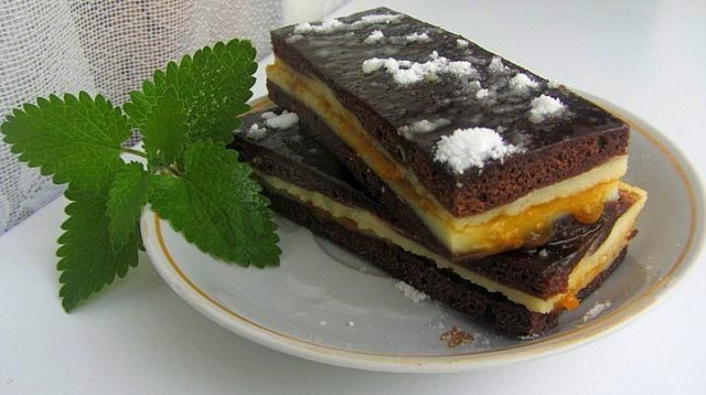 Сирно-шоколадні тістечка з бісквіта рецепт з фото покроково 