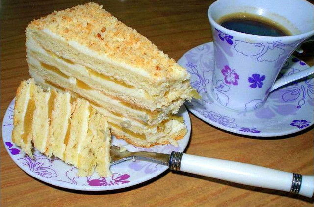 Яблучний торт з пісочного тіста рецепт з фото покроково 