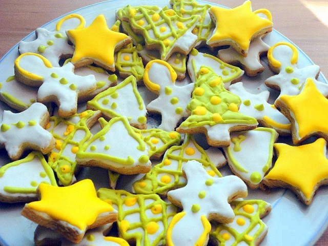 Новорічне печиво фігурками рецепт з фото 