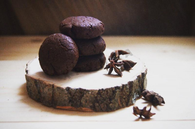 Шоколадне печиво з бадьяном рецепт з фото 