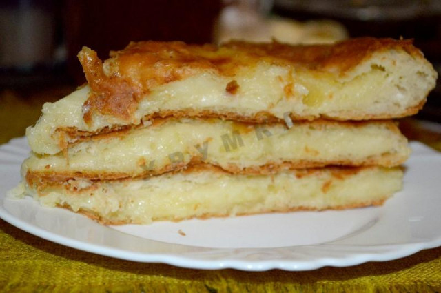 Осетинський пиріг з картоплею і сулугуні рецепт з фото покроково 