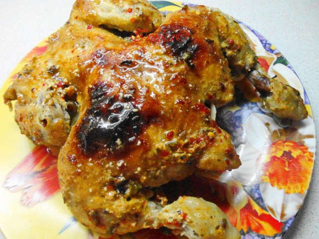 Пряний курча в сметані запечений в рукаві рецепт з фото покроково 