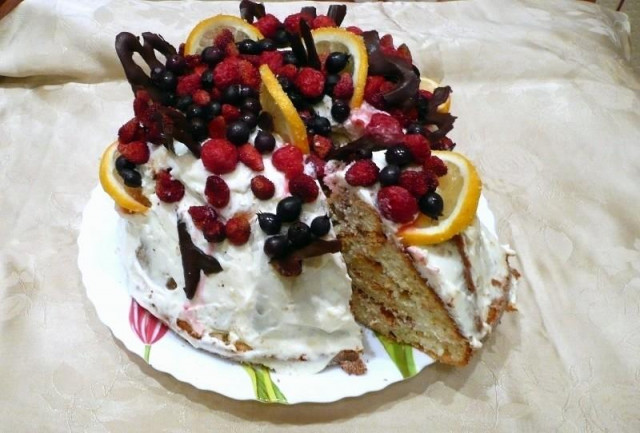 Торт сніжний ком рецепт з фото покроково 