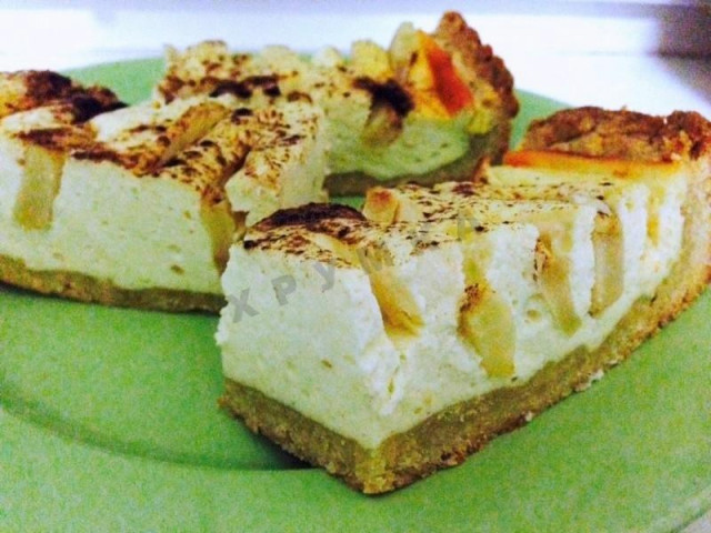 Пиріг чізкейк з сирною начинкою і фруктами рецепт з фото покроково 