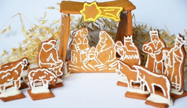 Печиво Різдвяний вертеп рецепт з фото покроково 