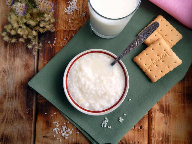 Рідка рисова каша на молоці рецепт з фото покроково 