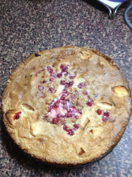 Ельзаський яблучний пиріг з червоною смородиною рецепт з фото покроково 