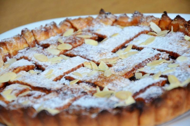 Лінцский пиріг з горіхами рецепт з фото покроково 