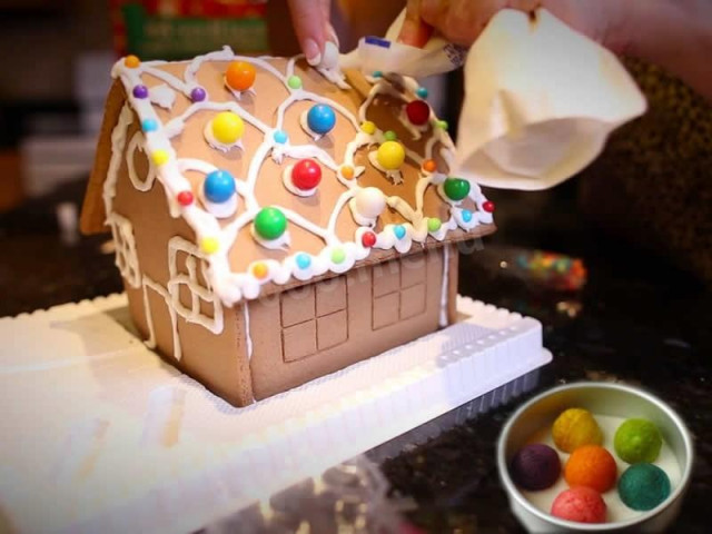 Пряниковий імбирний будиночок на Новий рік рецепт з фото 