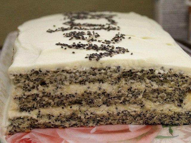 Маковий торт цариця Естер рецепт з фото покроково 