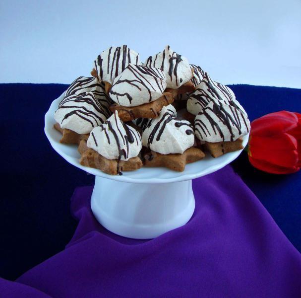 Шоколадне печиво з безе рецепт з фото покроково 
