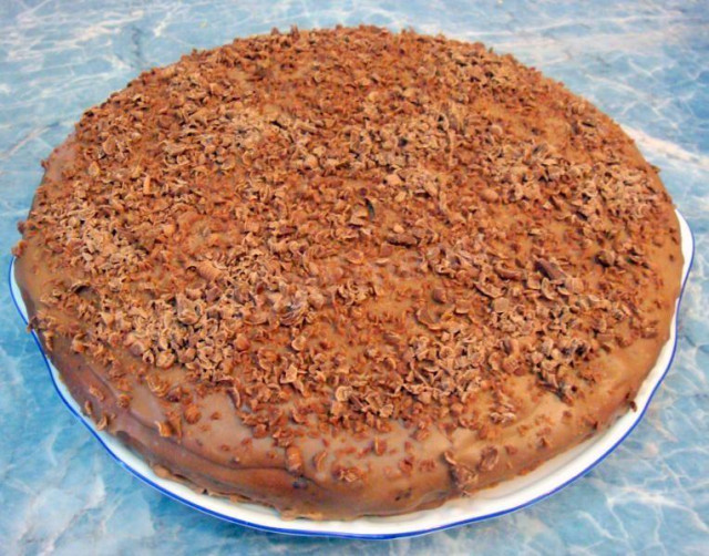 Горіховий торт шоколадний бісквіт рецепт з фото покроково 