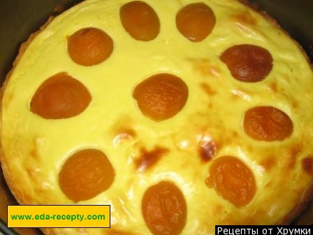 Сирний пиріг з сиром і абрикосами рецепт з фото покроково 