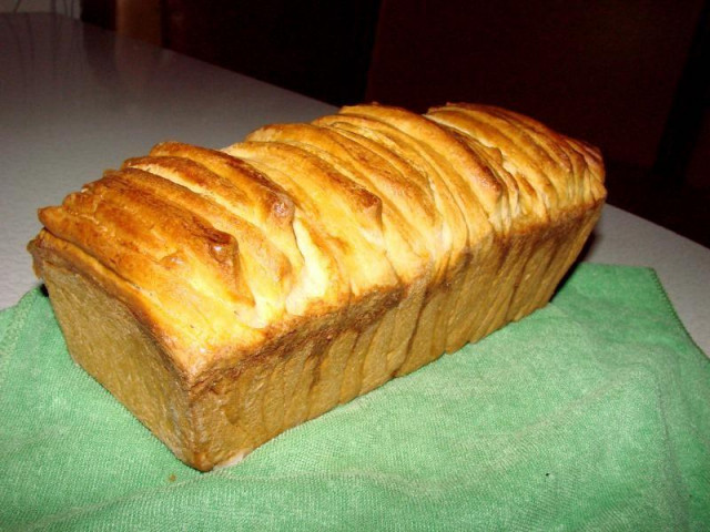 Італійський молочний хліб акордеон рецепт з фото покроково