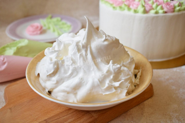 Білковий крем для торта заварний рецепт з фото покроково 