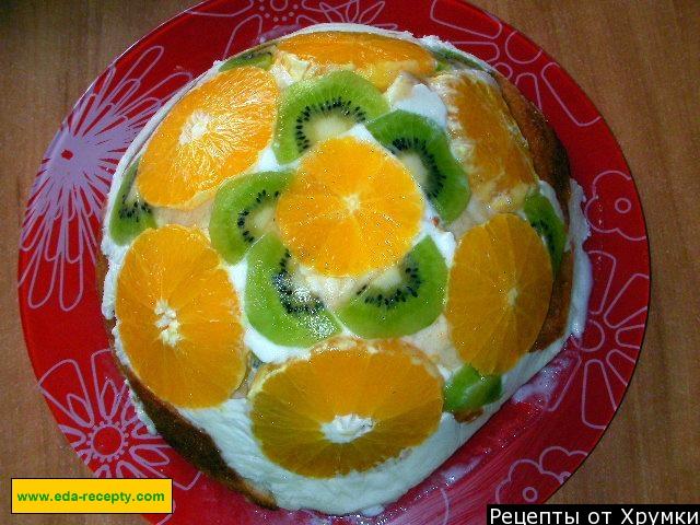 Торт суфле з фруктами рецепт з фото покроково 