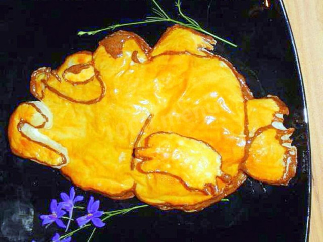 Слойки з листкового тіста Вінні Пух рецепт з фото покроково 