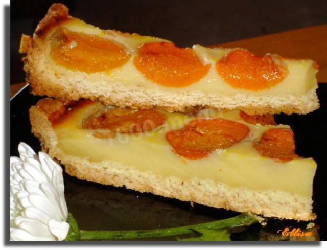 Абрикосовий пиріг з абрикосів відкритий рецепт з фото покроково 