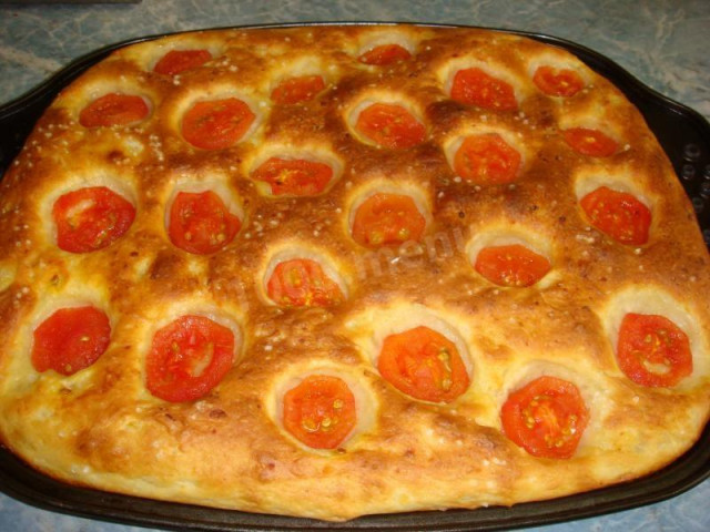 Картопляна фокачча з помідорами рецепт з фото покроково 