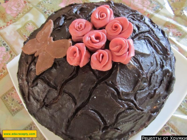 Торт Празький з шоколадним смаком рецепт з фото покроково
