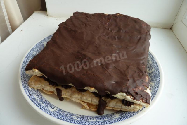 Торт з листкового тіста з шоколадним мусом рецепт з фото покроково 